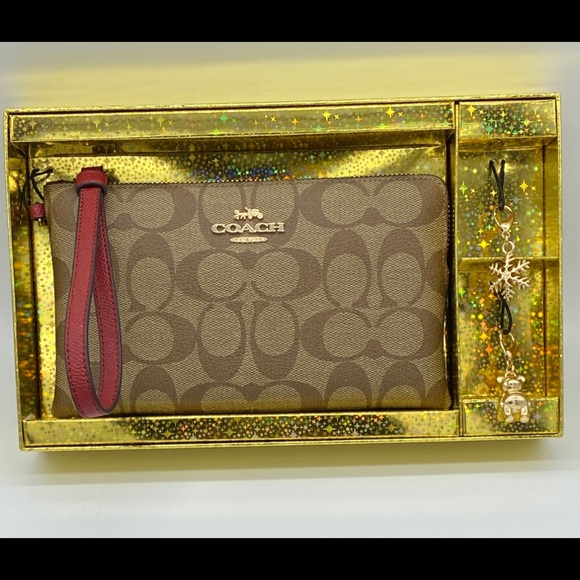 Coach Handbags - Coach Boxed Large Corner Zip Wristlet NWT